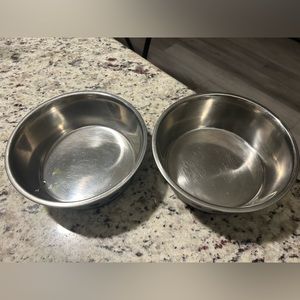 Large stainless steel dog bowls